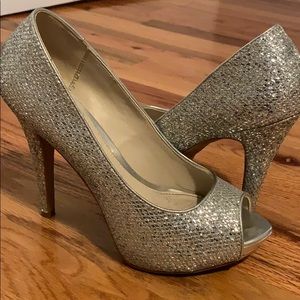ALDO SILVER PUMPS